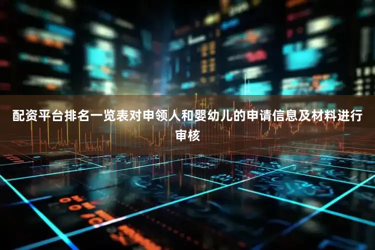 配资平台排名一览表对申领人和婴幼儿的申请信息及材料进行审核