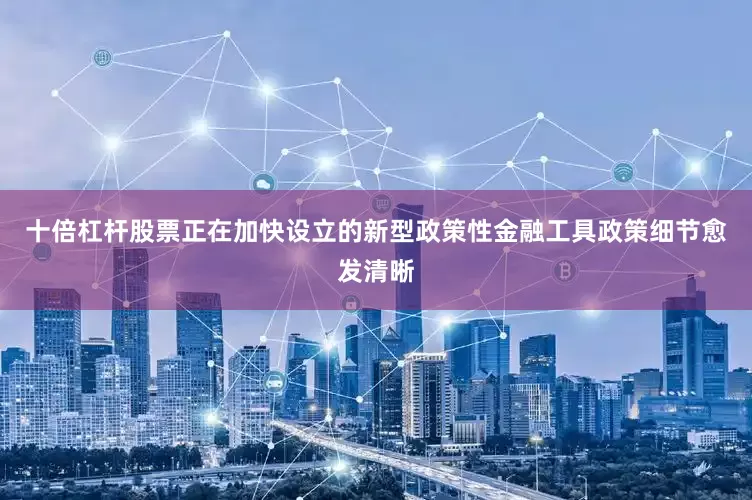 十倍杠杆股票正在加快设立的新型政策性金融工具政策细节愈发清晰